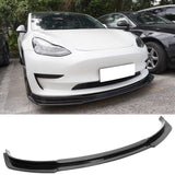 2017-2023 Tesla Model 3 IKON V4 Style 3PCS Front Bumper Lip ABS