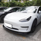 2017-2023 Tesla Model 3 IKON V4 Style 3PCS Front Bumper Lip ABS