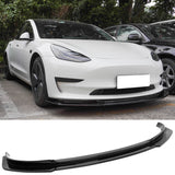 2017-2023 Tesla Model 3 IKON V4 Style 3PCS Front Bumper Lip ABS