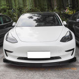 2017-2023 Tesla Model 3 IKON V4 Style 3PCS Front Bumper Lip ABS