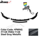 2017-2023 Tesla Model 3 4PC Front Bumper Lip Spoiler