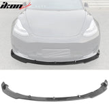 2017-2023 Tesla Model 3 4DR IKON Front Bumper Lip PP