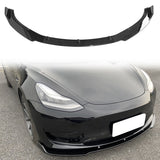 2017-2023 Tesla Model 3 4DR IKON Front Bumper Lip PP