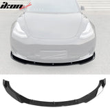 2017-2023 Tesla Model 3 4DR IKON Front Bumper Lip PP