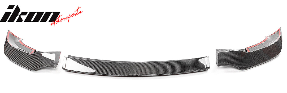 2017-2023 Tesla Model 3 Track Pack Gloss Black Front Lip Carbon Fiber
