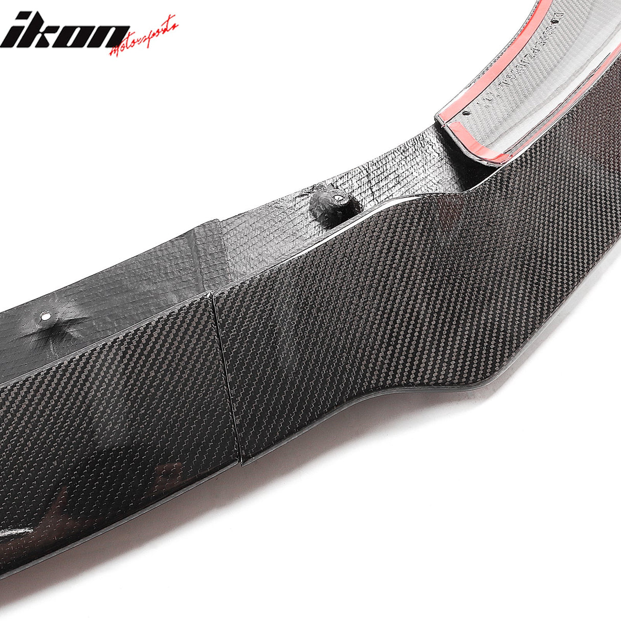 2017-2023 Tesla Model 3 Track Pack Gloss Black Front Lip Carbon Fiber