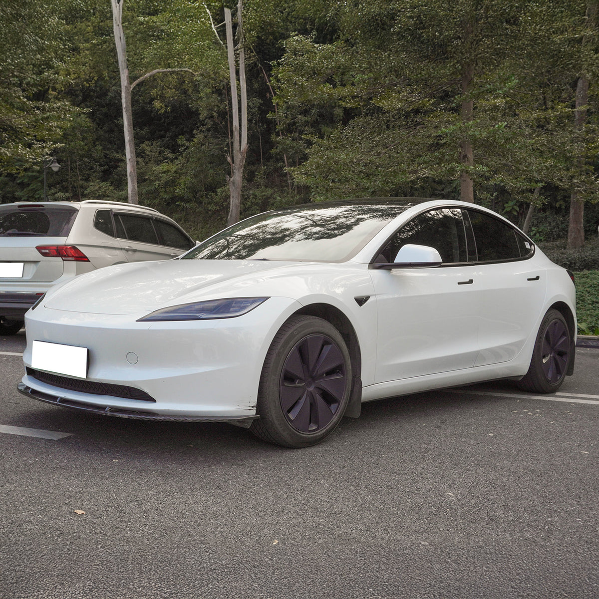2024-2026 Tesla Model 3 PP Front Bumper Lip 3PCS - IKON V4 Style