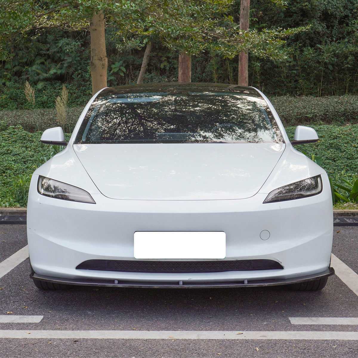 2024-2026 Tesla Model 3 PP Front Bumper Lip 3PCS - IKON V4 Style