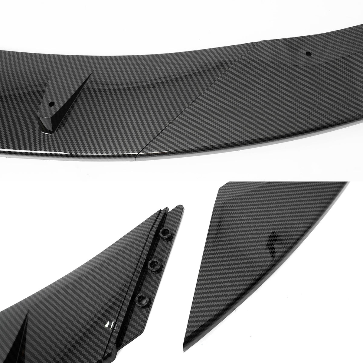 2024-2026 Tesla Model 3 PP Front Bumper Lip 3PCS - IKON V4 Style