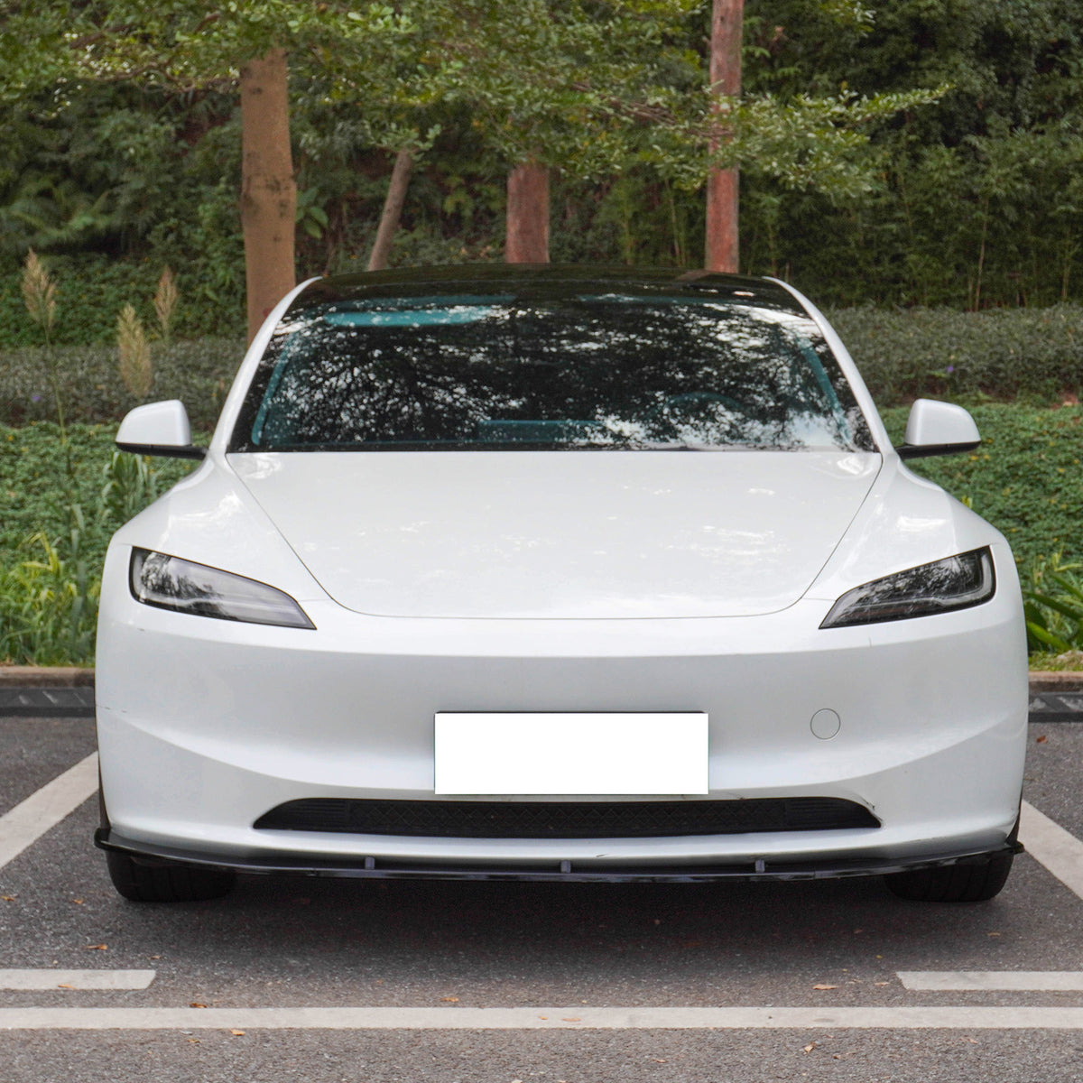 2024-2026 Tesla Model 3 PP Front Bumper Lip 3PCS - IKON V4 Style