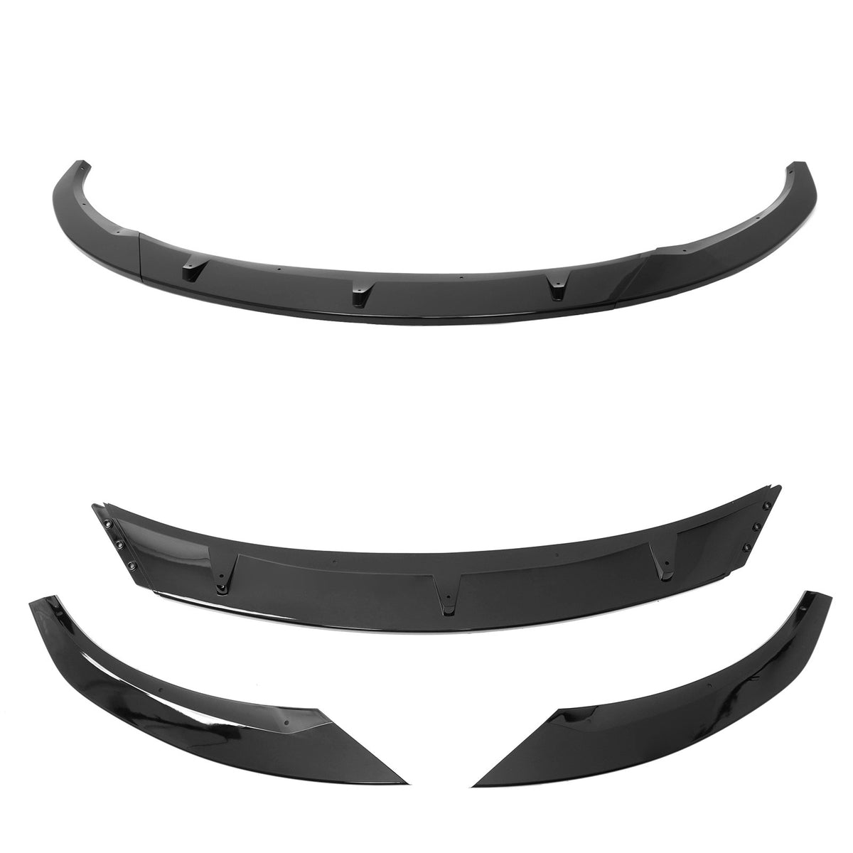 2024-2026 Tesla Model 3 PP Front Bumper Lip 3PCS - IKON V4 Style