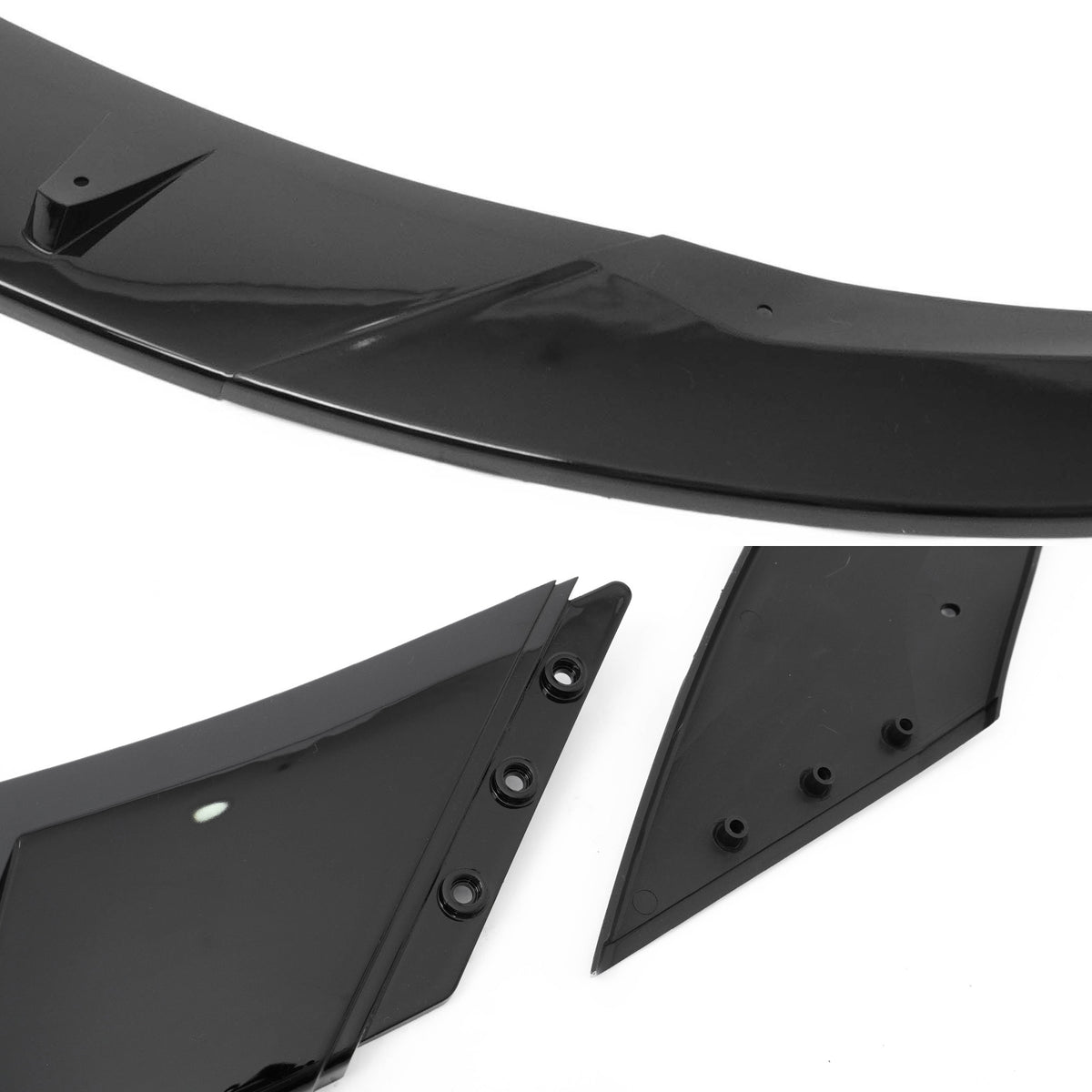 2024-2026 Tesla Model 3 PP Front Bumper Lip 3PCS - IKON V4 Style