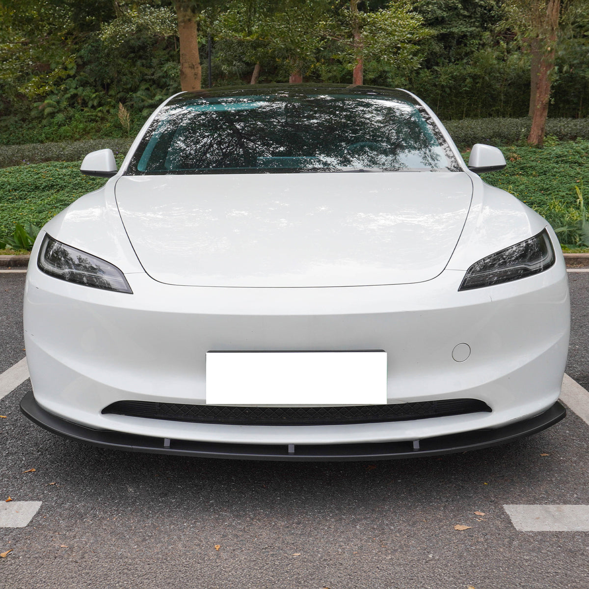 2024-2026 Tesla Model 3 PP Front Bumper Lip 3PCS - IKON V4 Style