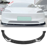 2024-2025 Tesla Model 3 IKON Style 3PC Front Bumper Lip PP