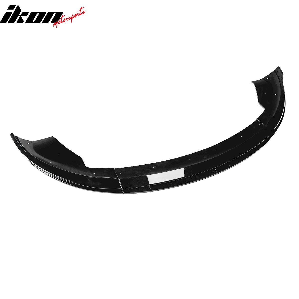 2024-2026 Tesla Model 3 (Not Fit Performance) 3PCS Front Lower Bumper Lip Air Dam Chin Spoiler Splitter IKON V4 Style Painted Gloss Black ABS Plastic