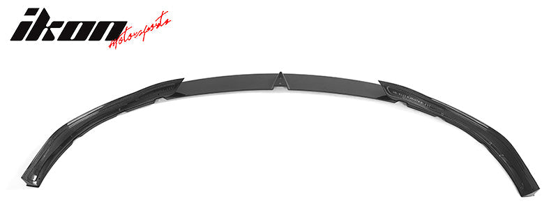 2021-2025 Tesla Model S Gloss Black V Front Bumper Lip Carbon Fiber
