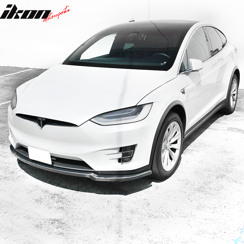 2016-2020 Tesla Model X MX Style Front Lip Splitter Carbon Fiber