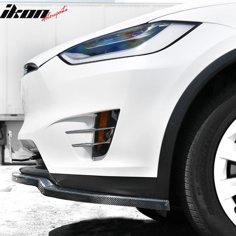 2016-2020 Tesla Model X MX Style Front Lip Splitter Carbon Fiber