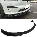 2022-2026 Tesla Model X IKON Style Gloss Black Front Bumper Lip PP