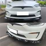 2022-2026 Tesla Model X IKON Style Gloss Black Front Bumper Lip PP