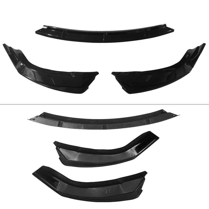2022-2026 Tesla Model X IKON Style Gloss Black Front Bumper Lip PP