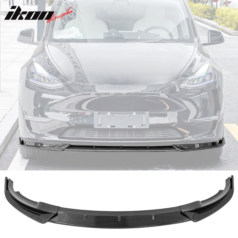 2020-2023 Tesla Y IKON Style Front Bumper Lip PP 3PC