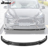 2020-2023 Tesla Y IKON Style Front Bumper Lip PP 3PC