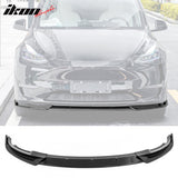 2020-2023 Tesla Y IKON Style Front Bumper Lip PP 3PC