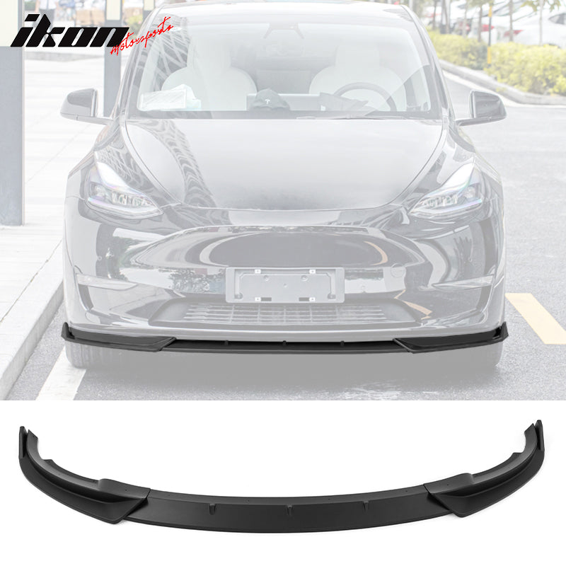 2020-2023 Tesla Y IKON Style Front Bumper Lip PP 3PC