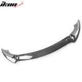 2020-2024 Tesla Y Track Pack Gloss Black Front Bumper Lip Carbon Print