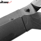 2020-2024 Tesla Y Track Pack Gloss Black Front Bumper Lip Carbon Print