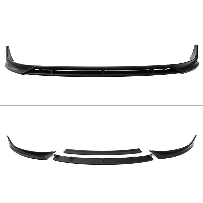 2025-2026 Tesla Model Y Juniper Front Bumper Lip 4PC Matte Black Kit