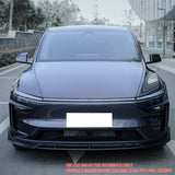 2025-26 Tesla Model Y Juniper Carbon Fiber Print 4PC Front Bumper Lip
