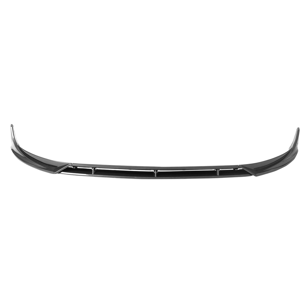 2025-26 Tesla Model Y Juniper Carbon Fiber Print 4PC Front Bumper Lip