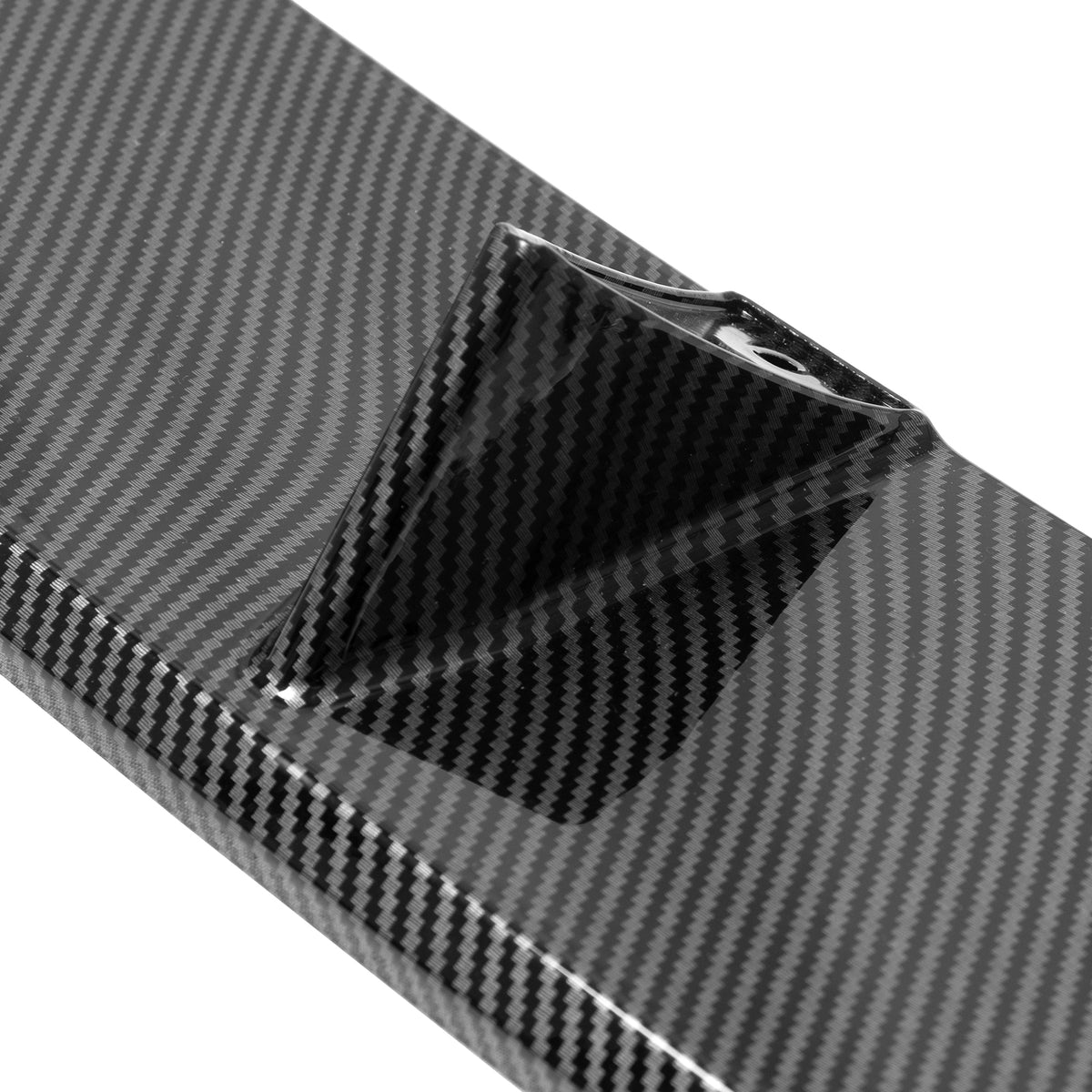 2025-26 Tesla Model Y Juniper Carbon Fiber Print 4PC Front Bumper Lip
