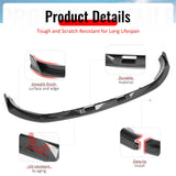 2025-2026 Tesla Model Y (New Model Y, Code Juniper) IKON V2 Style Carbon Fiber Print ABS Air Dam Chin Spoiler Protector Splitter 3PCS