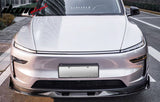 2025-2026 Tesla Model Y (New Model Y, Code Juniper) IKON V2 Style Carbon Fiber Print ABS Air Dam Chin Spoiler Protector Splitter 3PCS