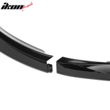 2025-2026 Tesla Model Y (New Model Y, Code Juniper) IKON V2 Style Gloss Black ABS Air Dam Chin Spoiler Protector Splitter 3PCS