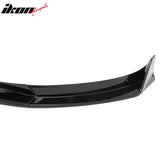 2025-2026 Tesla Model Y (New Model Y, Code Juniper) IKON V2 Style Gloss Black ABS Air Dam Chin Spoiler Protector Splitter 3PCS