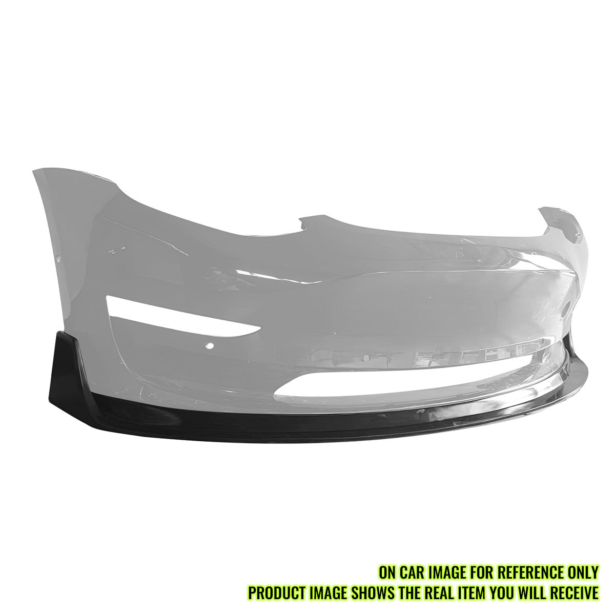 2017-2023 Tesla Model 3 MDA V2 Style Unpainted Front Bumper Lip Kit PU