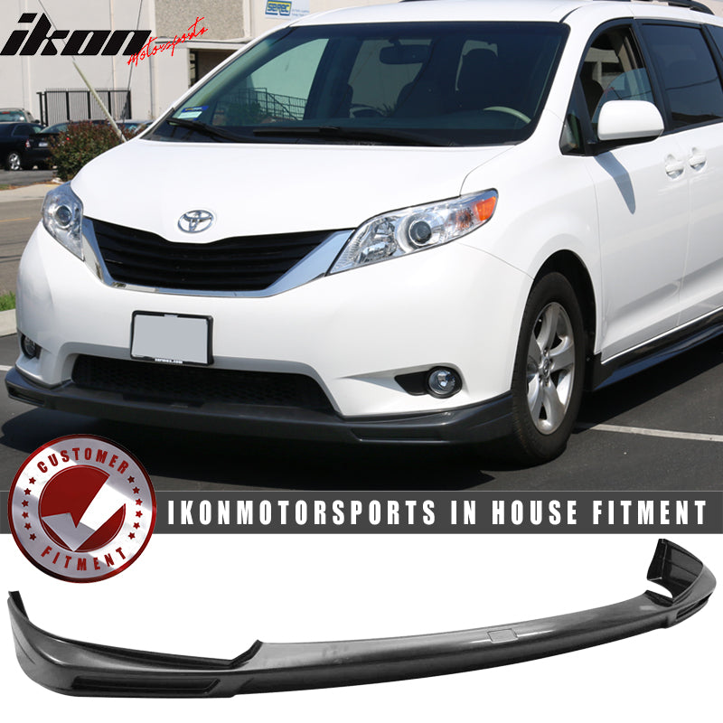 2011-2017 Toyota Sienna XL30 5Dr Van MP Front Bumper Lip Spoiler - ABS