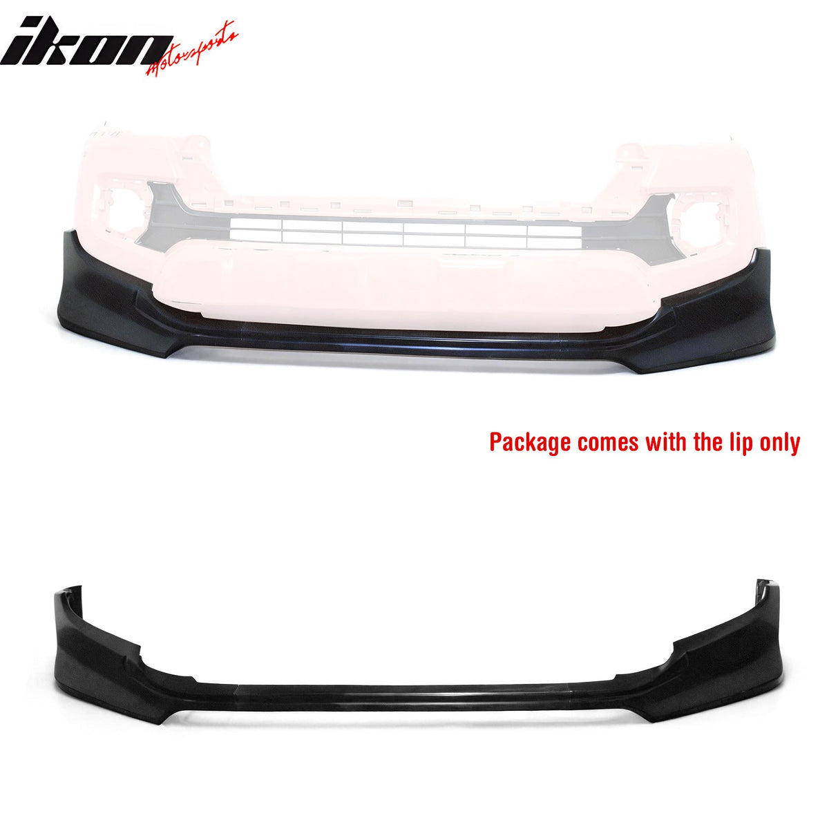 2016-2023 Toyota Tacoma IK Style 3PCS Front Bumper Lip Unpainted PU