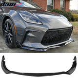 2022-2026 Toyota GR86 T Style Gloss Black Front Bumper Lip Spoiler PP
