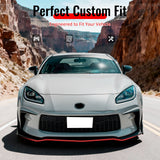 2022-2026 Toyota GR86 T Style Matte Black Front Bumper Lip Spoiler PP