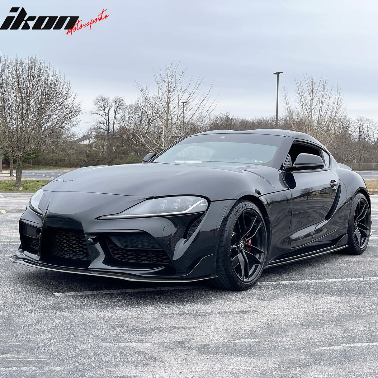 2020-2025 Toyota GR Supra A90 IKON Front Bumper Lip Gloss Carbon Fiber