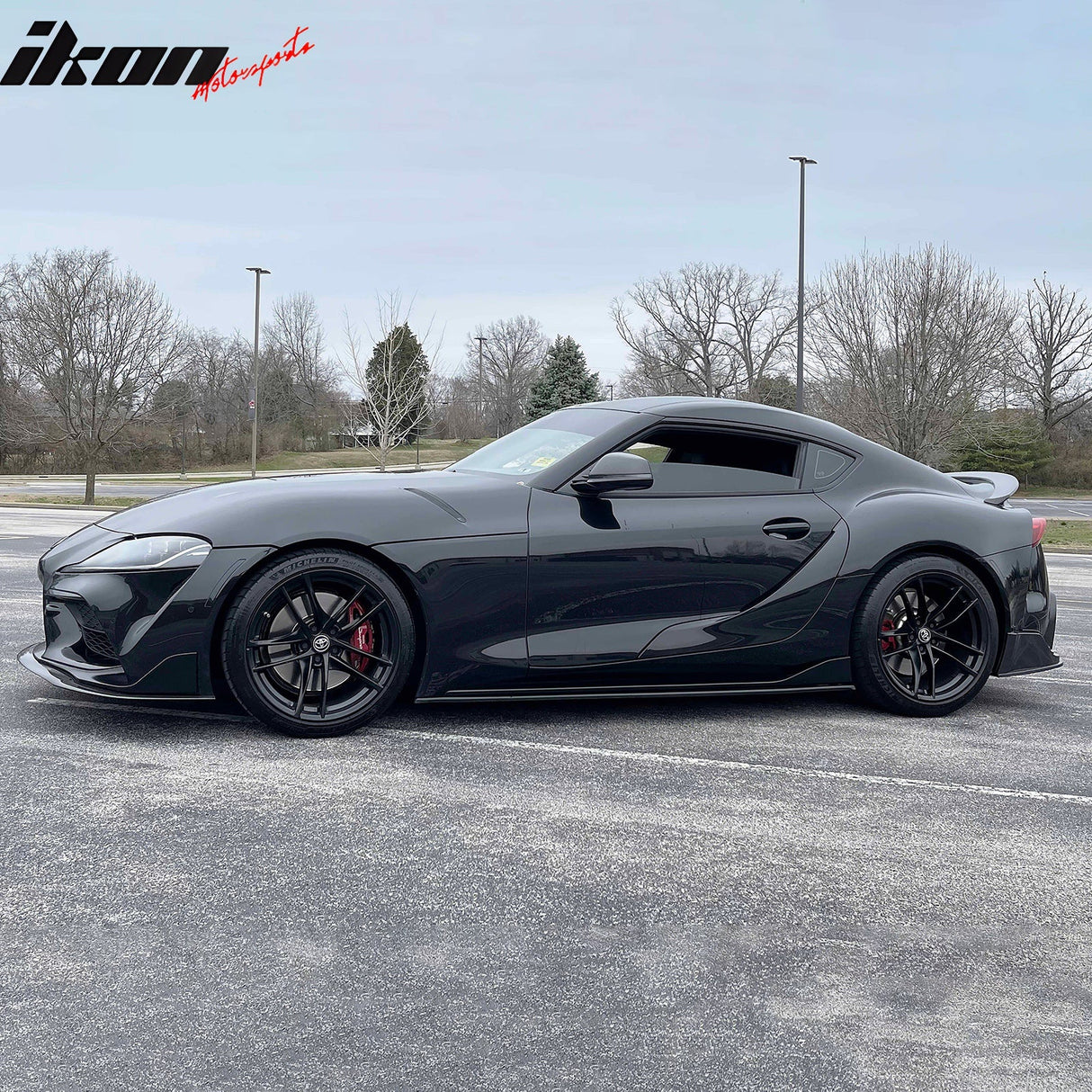2020-2025 Toyota GR Supra A90 IKON Front Bumper Lip Gloss Carbon Fiber