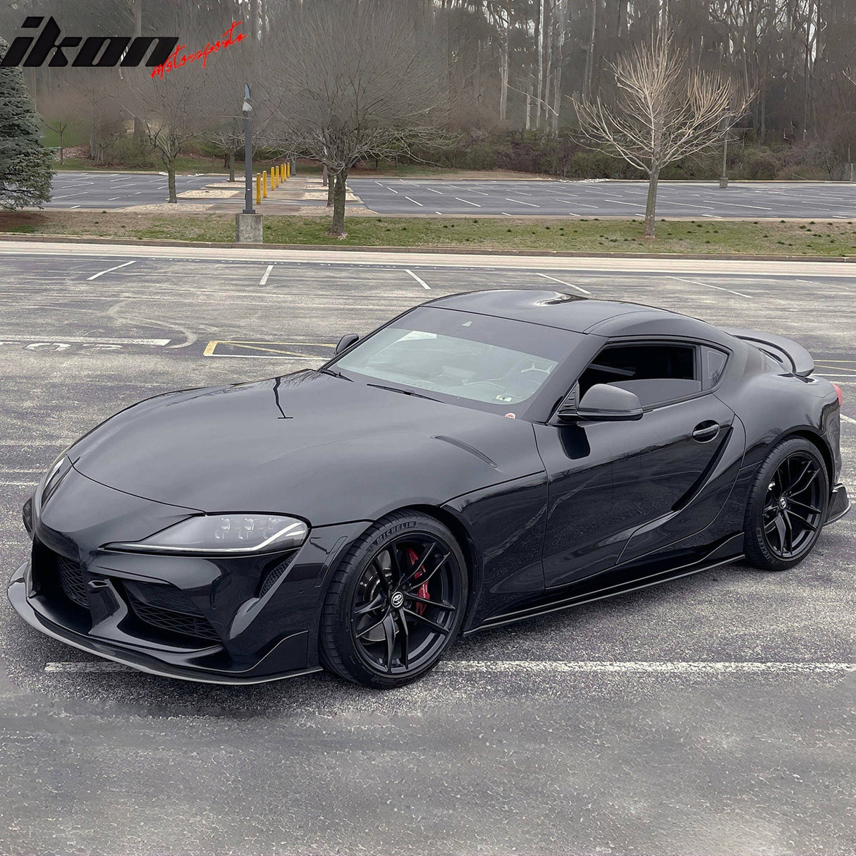 2020-2025 Toyota GR Supra A90 IKON Front Bumper Lip Gloss Carbon Fiber