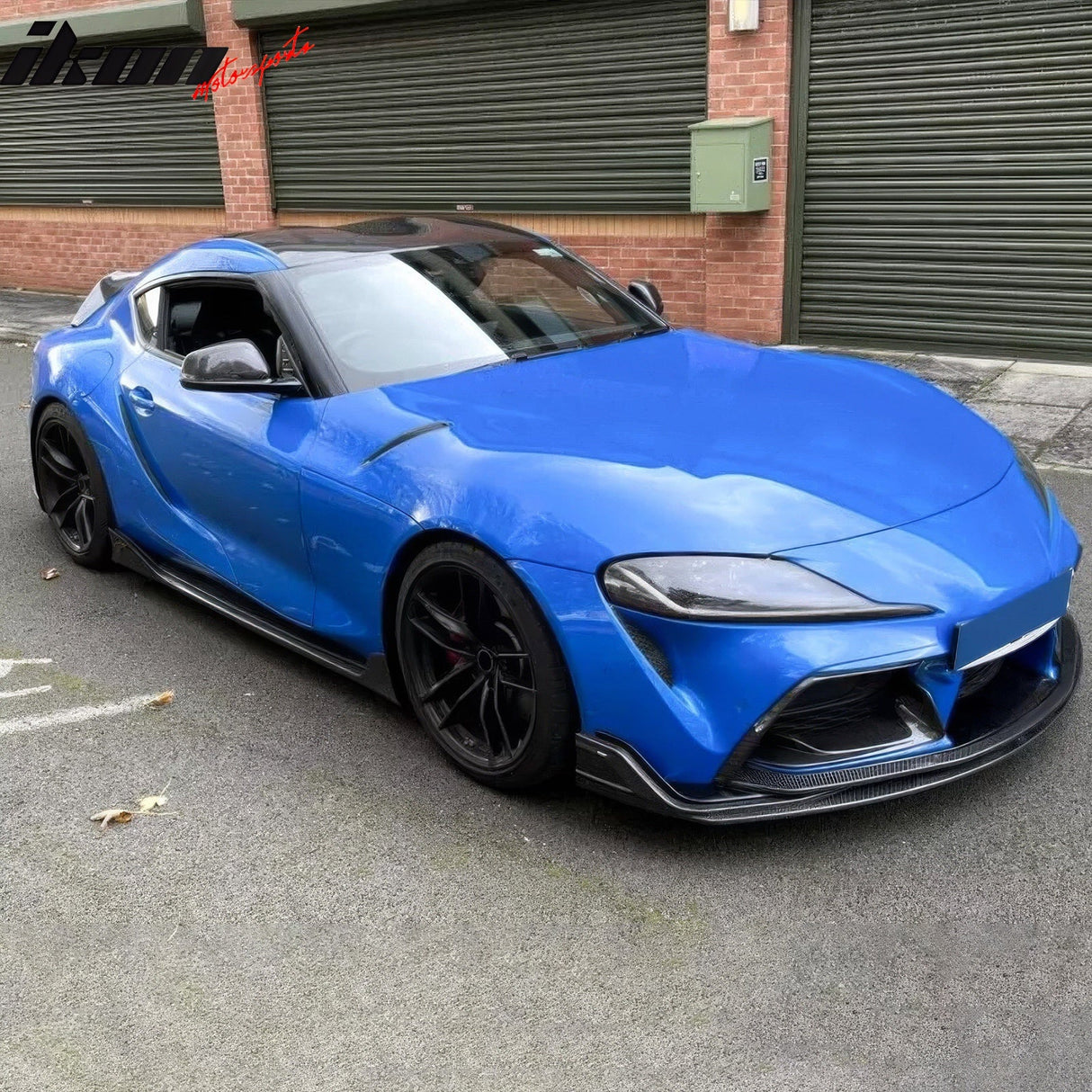 2020-2025 Toyota GR Supra MZ Speed Front Bumper Lip Gloss Carbon Fiber
