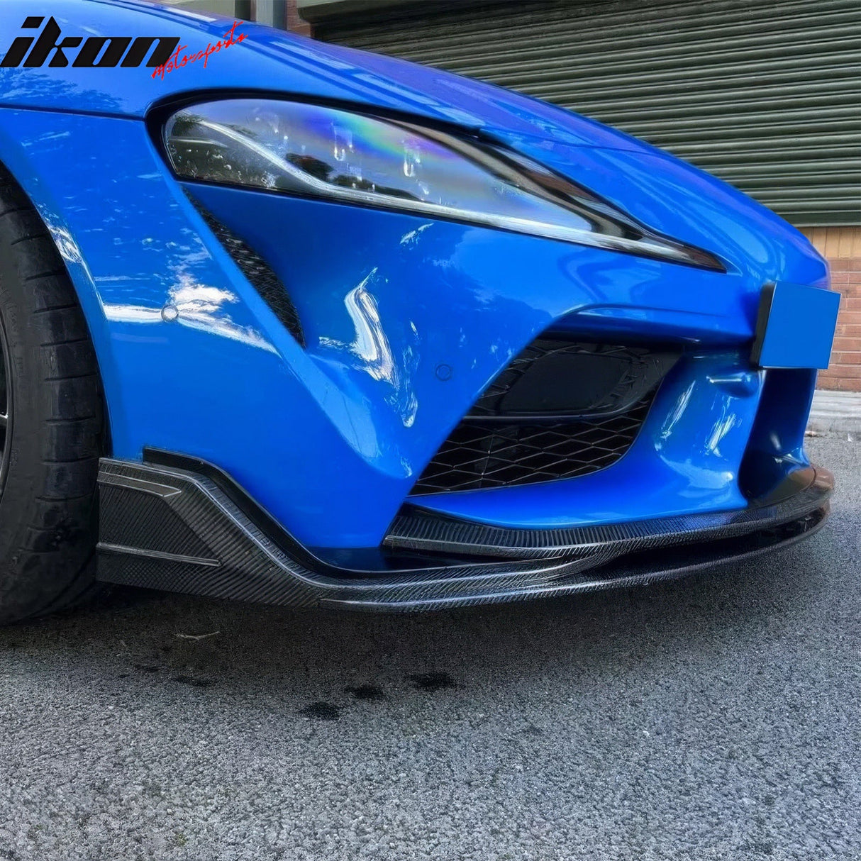 2020-2025 Toyota GR Supra MZ Speed Front Bumper Lip Gloss Carbon Fiber