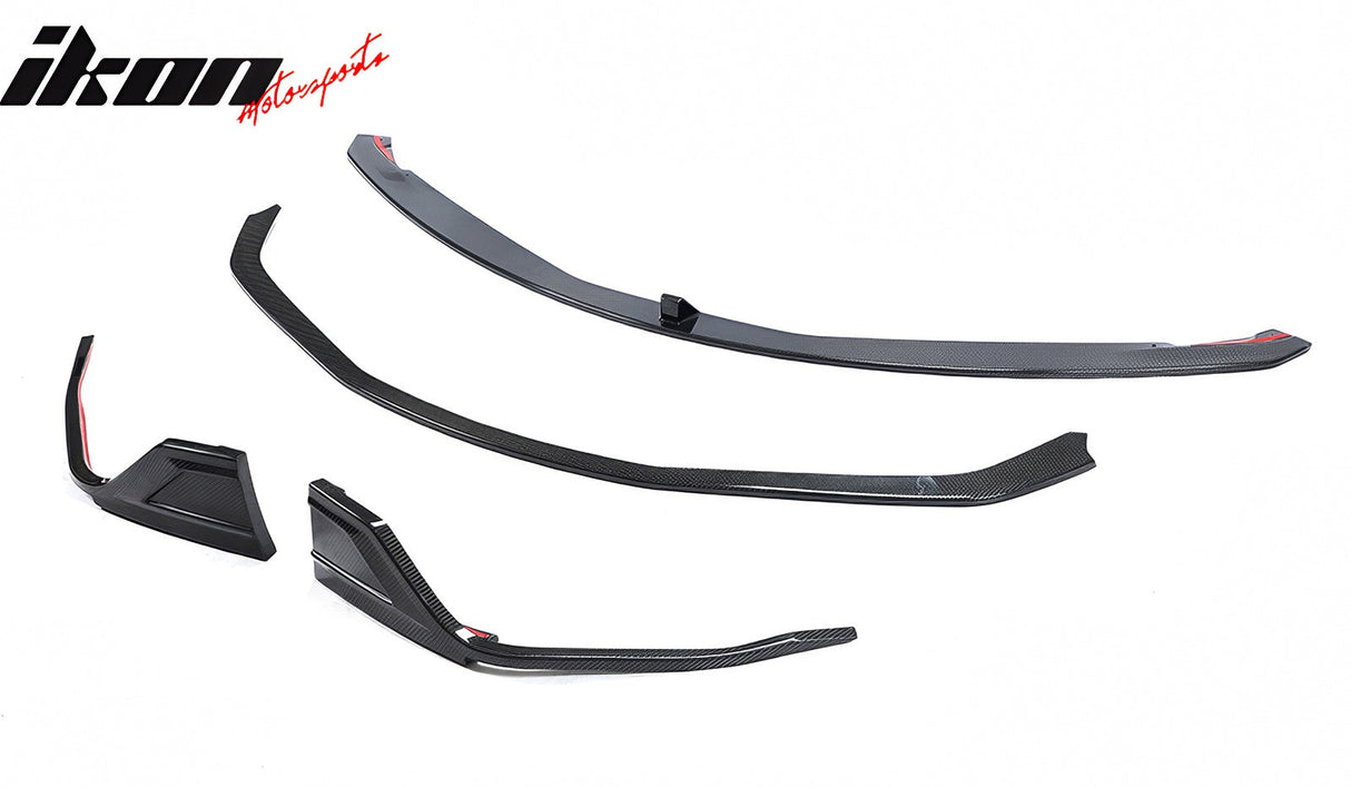 2020-2025 Toyota GR Supra MZ Speed Front Bumper Lip Gloss Carbon Fiber